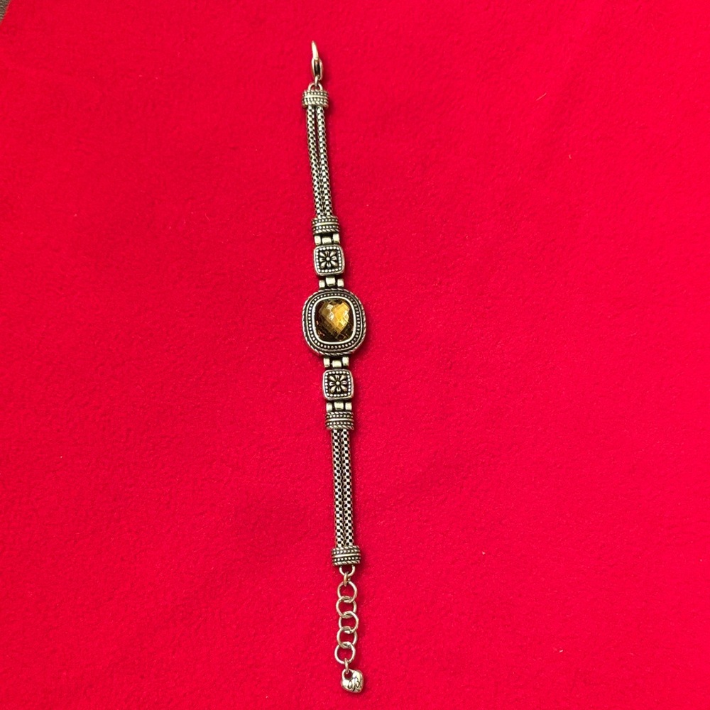 Brighton Silver and Gold Accent Bracelet